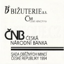 Sada mincí ČR 1994 BJ H-R-B