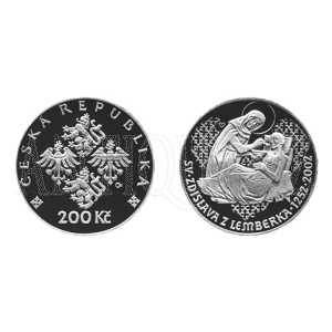 Foto - 200 Kč 2002 Zdislava z Lamberka PROOF