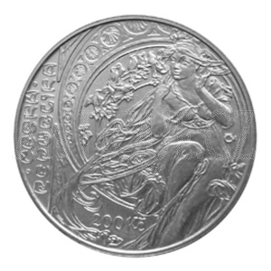 Foto - 200 Kč 2010 Mucha PROOF