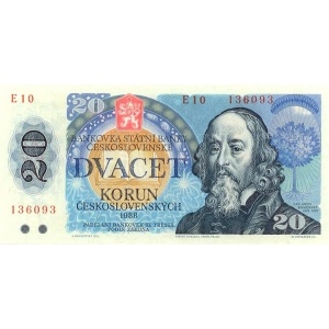 Foto - ČSSR 20 Kčs 1988 Bankovka