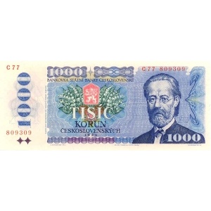Foto - ČSSR 1000 Kčs 1985 Bankovka