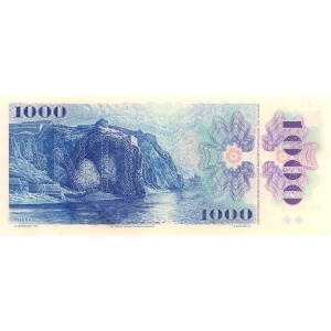 Foto - ČR 1000 Kčs 1993/1985 Kolek Tisk