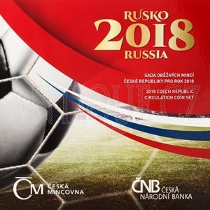 Sada mincí ČR 2018 BJ fotbal Rusko
