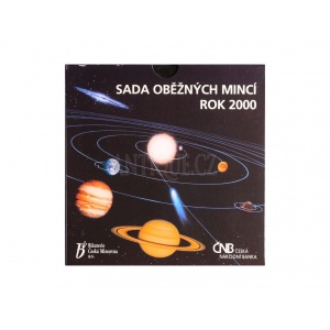 Foto - Sada mincí ČR 2000 sluneční soustava - vesmír