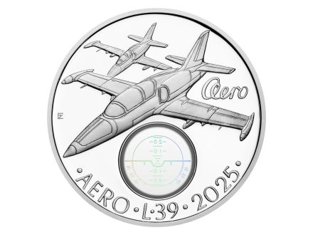 500 Kč 2025 - Cvičný letoun Aero L-39 Albatros PROOF